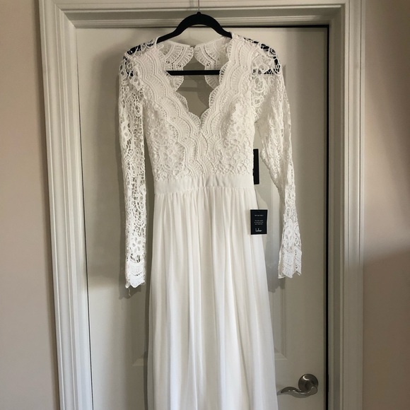 NWT Lulus Awaken My Love white lace dress - Picture 7 of 11